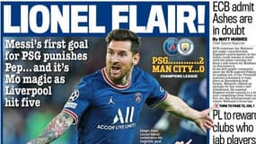 La une du cahier Sport du Daily Mail