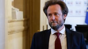 Le chef des députés socialistes, Boris Vallaud, le 14 janvier 2025 à l'Assemblée nationale