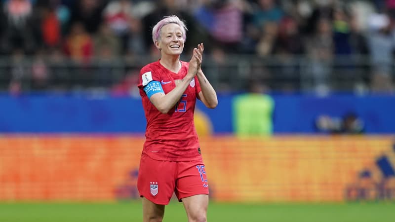 Megan Rapinoe avec le maillot des États-Unis, le 11 juin 2019
