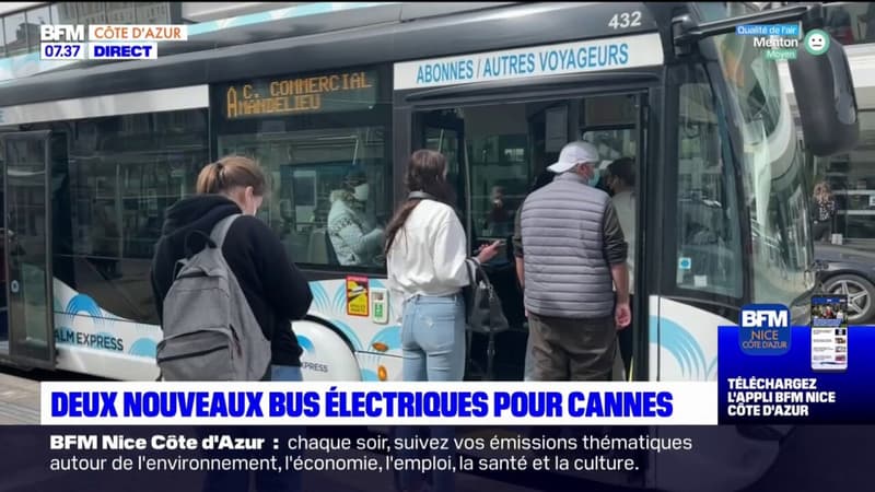 La ville de Cannes s'équipe de deux nouveaux bus électriques