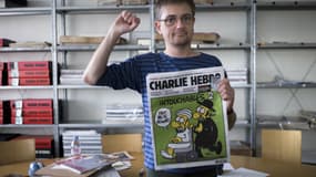Charb, directeur de la publication de Charlie Hebdo, le 19 septembre 2012 à Paris.