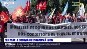 1er mai: plus de 4000 personnes ont défilé à Lyon
