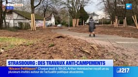 Strasbourg: des travaux pour éviter les campements des sans abris