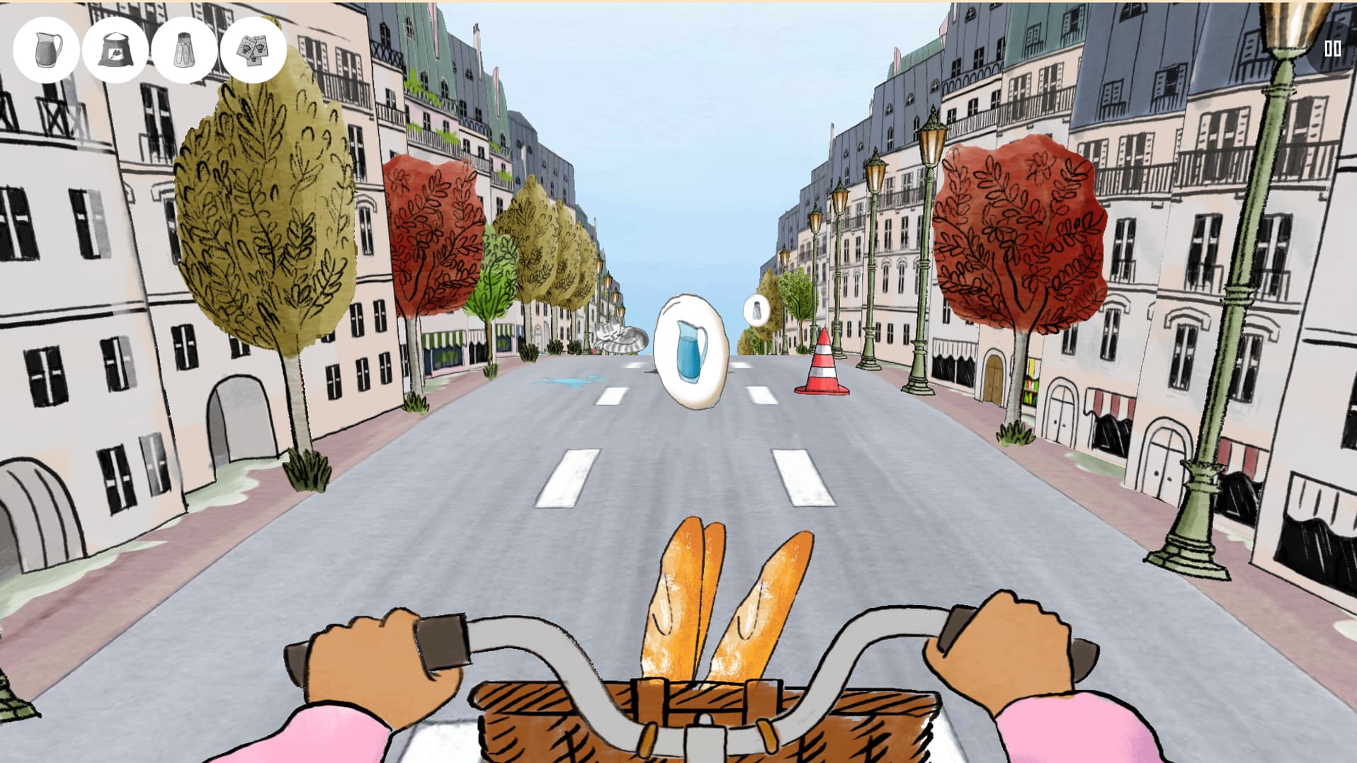 Ramassez le plus vite possible tous les éléments pour faire une baguette. Ramassez le plus vite possible tous les éléments pour faire une baguette.