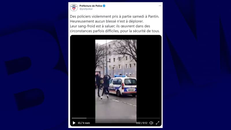 Pantin: des policiers caillassés pendant le tournage d'un clip, quatre interpellations