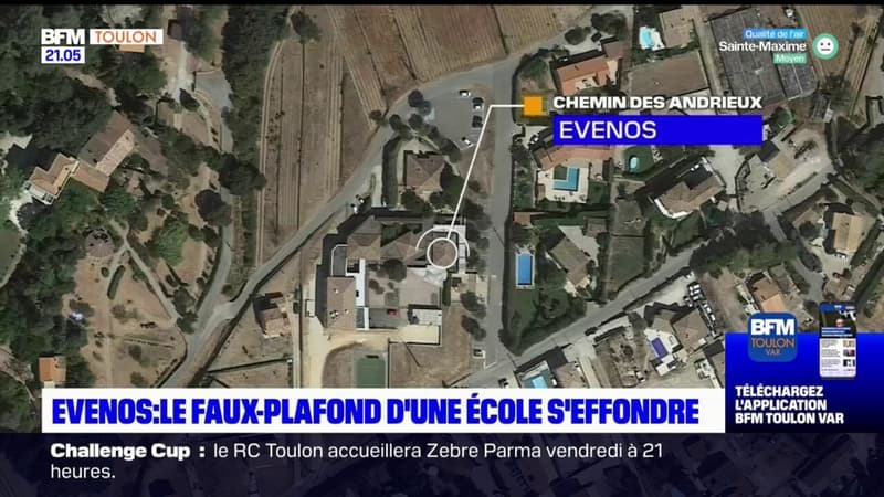 Evenos: une partie du faux-plafond d'une école s'est effondrée