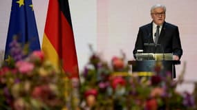 Le chef de l'Etat allemand Frank-Walter Steinmeier le 18 avril 2021 à Berlin
