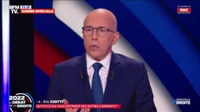 Éric Ciotti: "Je suis le seul ici à ne pas avoir voté au second tour pour Emmanuel Macron, j'ai été toujours fidèle à ma famille politique"