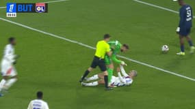 La colère de Donnarumma après le but de Makautadze lors de PSG-OL, 15 décembre 2024.
