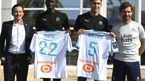 Pablo Longorio, Pape Gueye, Leonardo Balerdi et Andre Villas-Boas (OM)