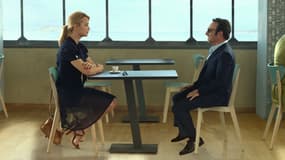 Virginie Efira et Jean Dujardin dans Un homme à la hauteur, de Laurent Tirard.