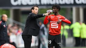 Julien Stéphan partage des consignes avec Eduardo Camavinga