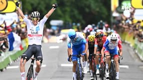 Tour de France : la démonstration de force de Pogacar vainqueur à Longwy (commentaires RMC) 