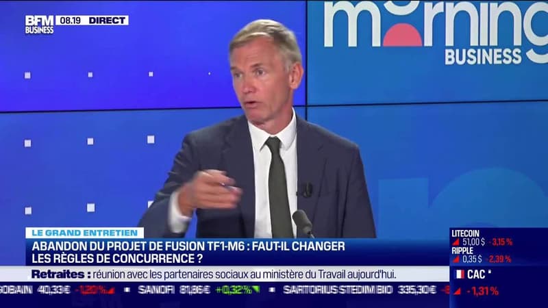 Benoît Coeuré (Autorité de la concurrence): TF1 et M6 abandonnent leur projet de fusion - 19/09
