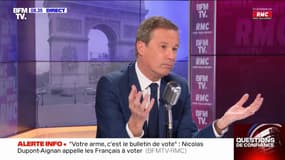 Pour Nicolas Dupont-Aignan,"s'il n'y a pas de participation, cette élection ne sera pas valable"