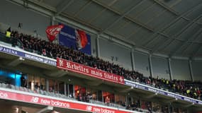 Les supporters de Lille face à Rennes, le 3 janvier 2026.