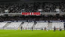 Des banderoles de supporters des Girondins de Bordeaux, le 11 novembre 2023