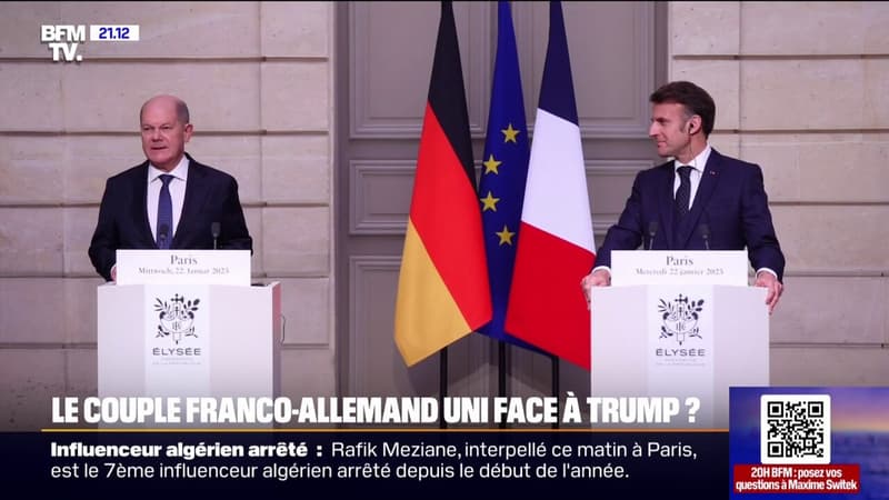 L'IMAGE DU 20H - Emmanuel Macron-Olaf Scholz: un couple uni face à Donald Trump