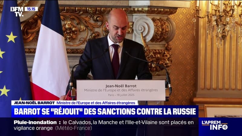Guerre en Ukraine: Jean-Noël Barrot se 