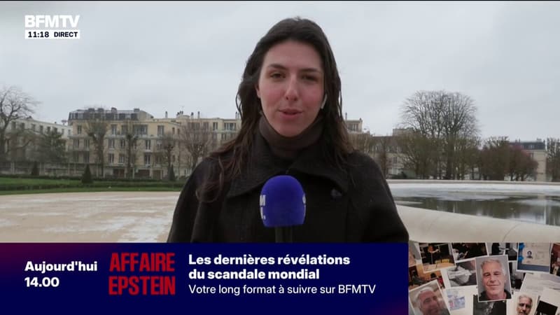 Ces touristes se sont équipées pour affronter la neige dans les Yvelines