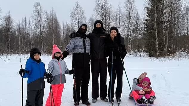 Ronaldo au ski en décembre 2024 Ronaldo au ski en décembre 2024