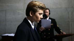 Barron Trump lors de l'investiture de son père au Capitole le 20 janvier 2017