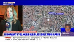 Marseille: deux mois après l'incendie aux Chutes Lavies, les gravats sont toujours sur place