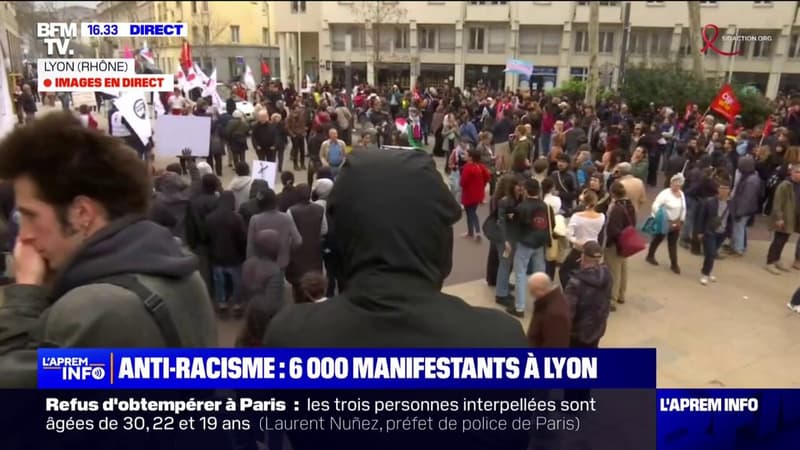 Marche anti-racisme: 6.000 manifestants à Lyon, des tensions mais aucune interpellation