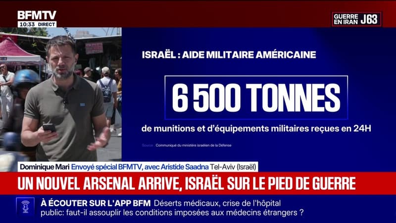 Guerre au Moyen-Orient: les États-Unis expédient 6.500 tonnes de munitions à Israël en 24 heures