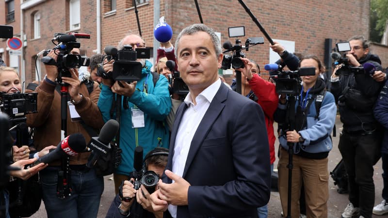 Gérald Darmanin, le 29 septembre 2024 à Tourcoing pour sa rentrée politique