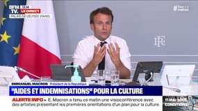 Emmanuel Macron aux acteurs de la culture: "On a besoin de vous à l'école"