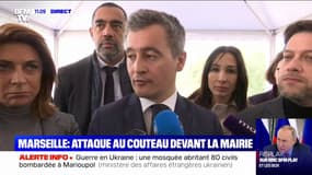 Gérald Darmanin sur l'attaque au couteau à Marseille: "L'agresseur n'est pas connu des services de police et n'aurait pas d'antécédent judiciaire"