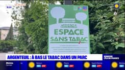 Argenteuil: un premier espace sans tabac inauguré dans un parc