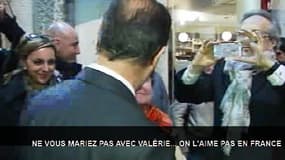 François Hollande à Dijon, lundi 11 mars 2013