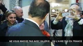 François Hollande à Dijon, lundi 11 mars 2013