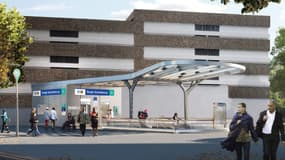 Une visualisation de la future station Serge Gainsbourg aux Lilas.