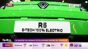 Le bonus à l'achat des voitures électriques presque divisé par deux dès ce lundi 