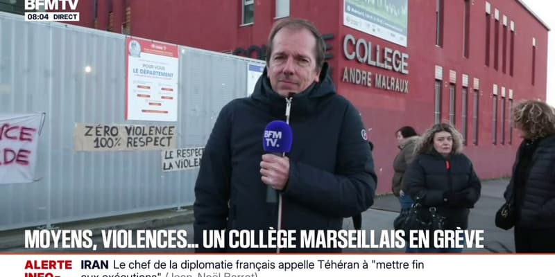 Faute de moyens et à cause de violences commises envers le personnel éducatif, un collège de Marseille en grève
