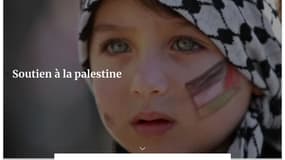 Un exemple de faux appel aux dons en faveur de la Palestine