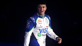 Isack Hadjar (Racing Bulls) lors de la présentation de la saison 2025 de F1