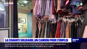 Nord-Pas-de-Calais: la cravate solidaire, un camion pour l'emploi