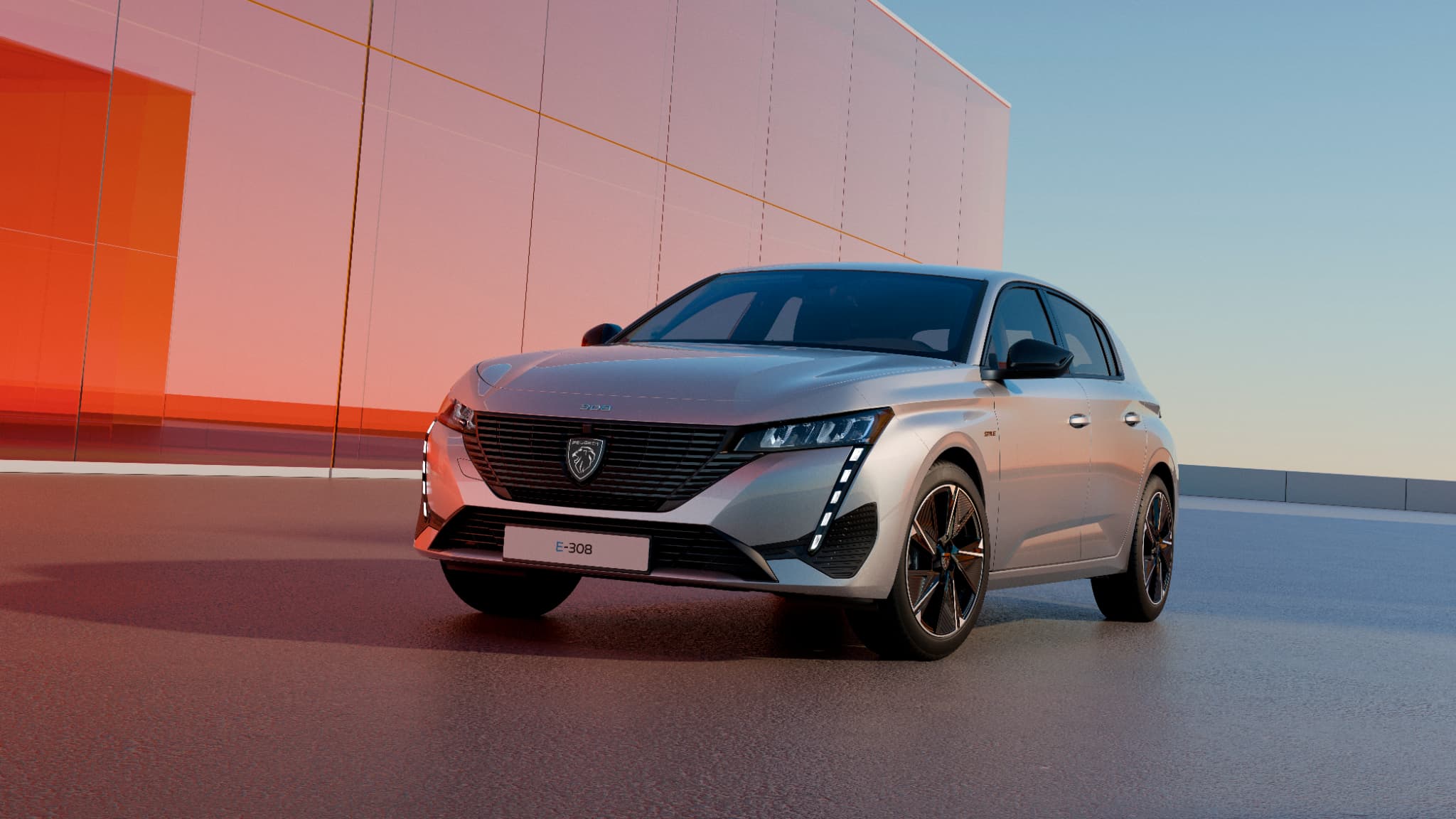 The Peugeot E-308.