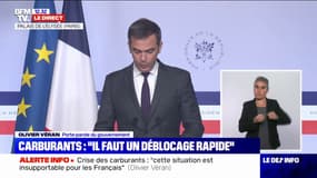 Olivier Véran sur la crise des carburants: "L'impact de ce conflit social est devenu insupportable pour de trop nombreux Français"