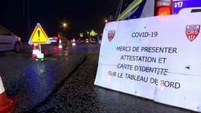 Contrôle de police en Île-de-France, pour vérifier le respect du couvre-feu, dimanche 31 janvier 2021