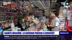 Sainte-Maxime: après 18 mois de fermeture, le kiosque presse de la commune a rouvert