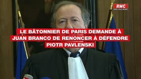 « Il y a dans les propos de Juan Branco une difficulté liée à l’indépendance nécessaire pour un avocat vis-à-vis de son client » : le bâtonnier de Paris demande à l'avocat de renoncer à défendre Piotr Pavlenski