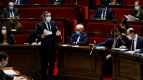 Olivier Véran à l'Assemblée nationale le 2 février 2021