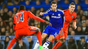 Eden Hazard avec Chelsea face au PSG, le 11 mars 2015.