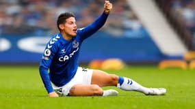 James Rodriguez lors du match Everton-Liverpool, le 17 octobre 2020