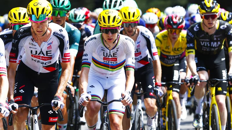 Tadej Pogacar en train de rouler lors de la 3e etape du Tour de France le 6 juillet 2026 2315968